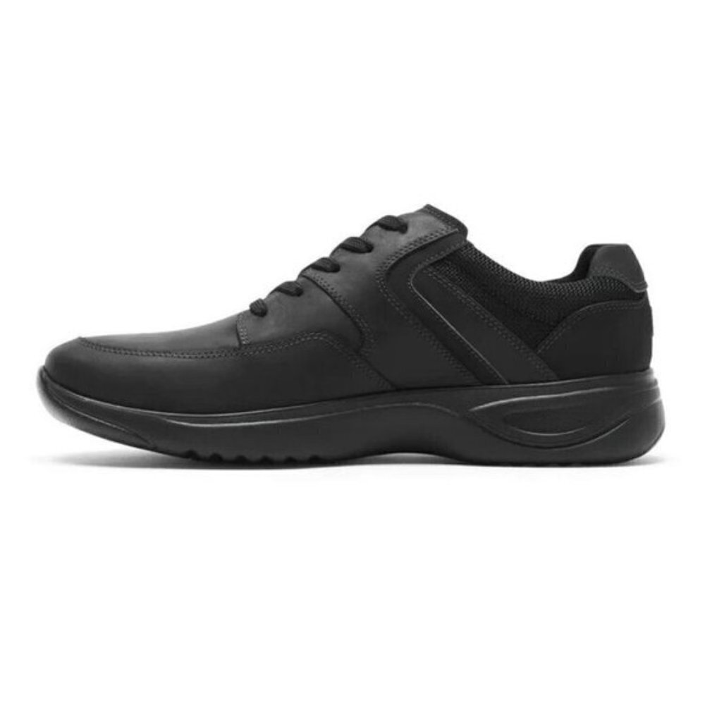Rockport "Metro Path" lace up black sneaker mens leather